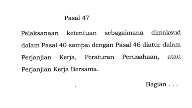 pasal 47 PP 36 tahun 2021