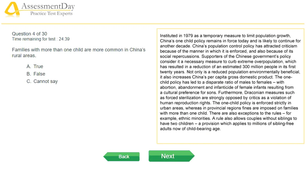 verbal reasoning test