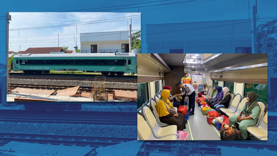 kai luncurkan layanan kereta petani dan pedagang