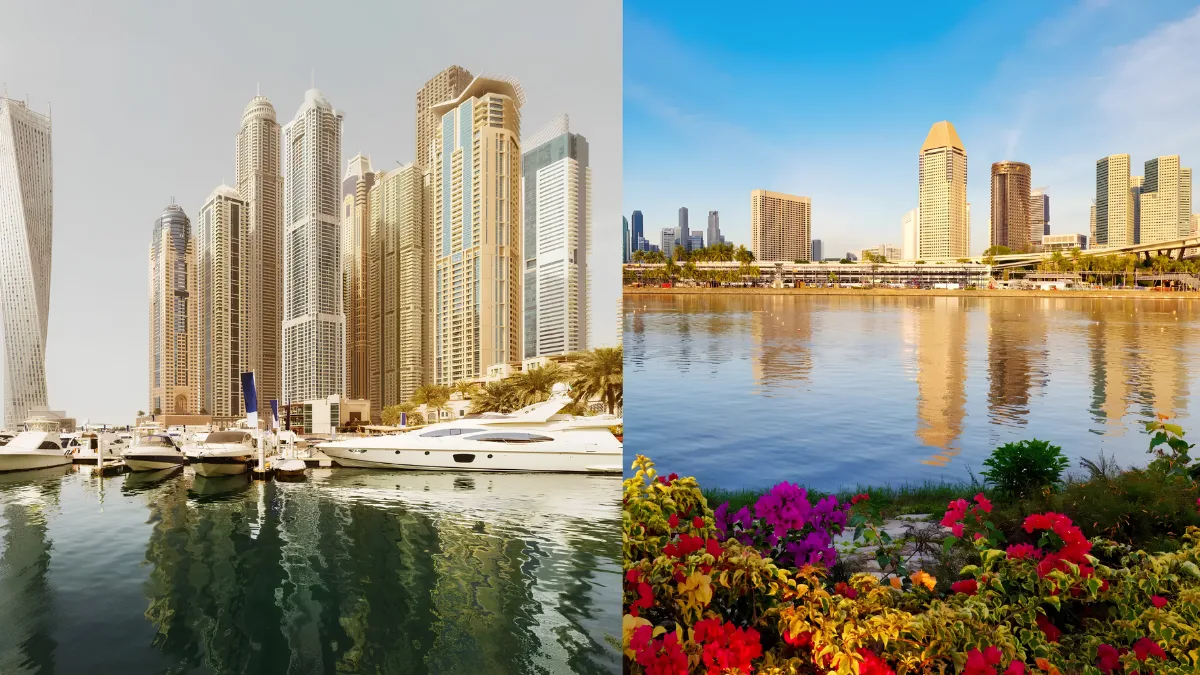 Perkotaan Singapore dan Dubai
