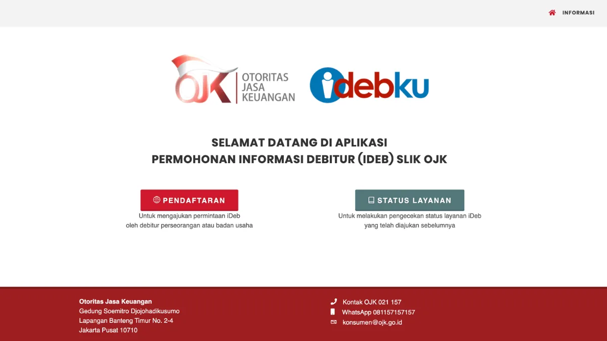 Cara Cek SLIK OJK Pribadi secara Online